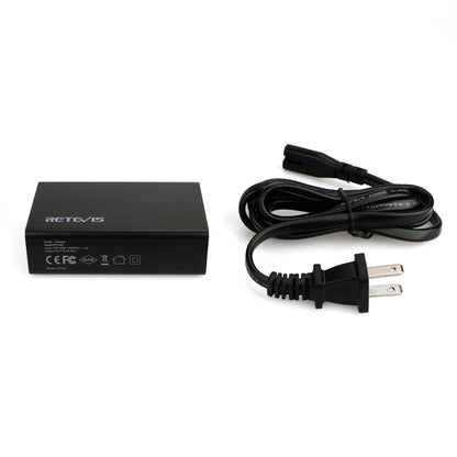 RETEVIS RTC501 40W / 8A 5 Ports USB Multi-function Charger Desktop Charging Station for H-777/RT27/RT7/RT22/H-777S, RTC501