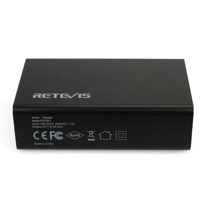 RETEVIS RTC501 40W / 8A 5 Ports USB Multi-function Charger Desktop Charging Station for H-777/RT27/RT7/RT22/H-777S, RTC501
