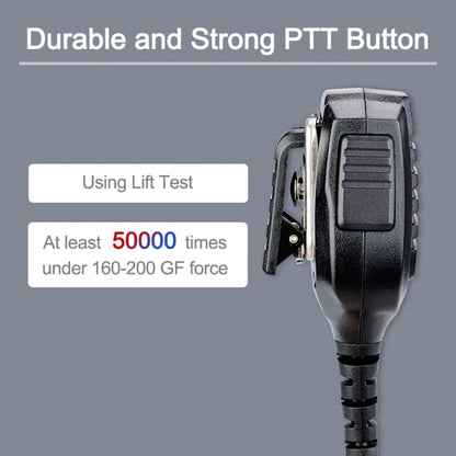 RETEVIS HM004 IPX5 Waterproof 2 Pin Motorcycle Speaker Microphone for Motorola GP68/GP88/GP300/ GP2000/CT150, HM004