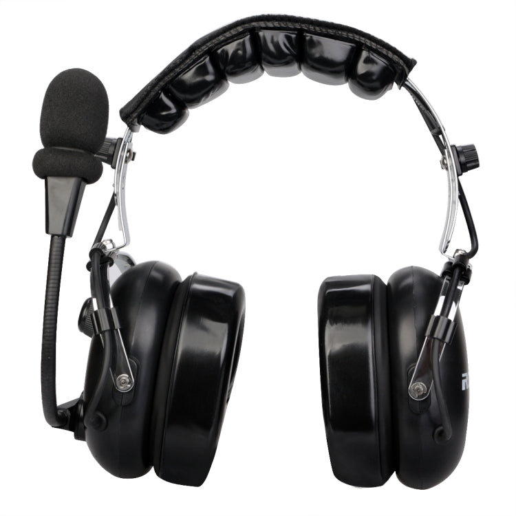 RETEVIS EH070K 2 Pin Adjustable Volume Binaural Noise Reduction Headphone Microphone, EH070K