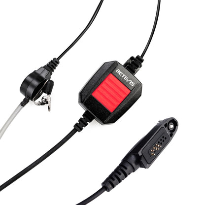 RETEVIS EA110M IP66 Waterproof  6 Pin Stylus PTT Air Guide Earphone Microphone with GP328plus Connector, EA110M