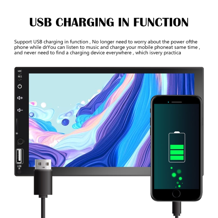 Q3161 7 inch Car MP5 Player Support FM / TF / Bluetooth with Remote Controler, Q3161