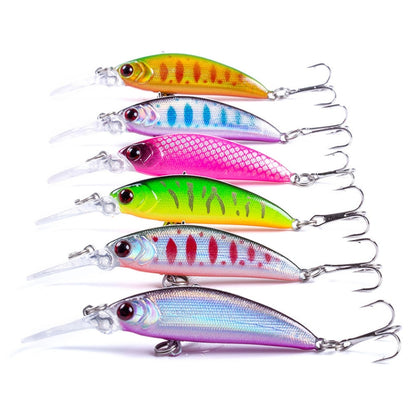 HENGJIA Long Throw Bionic Cocked Mouth Fake Bait Fishing Three-jaw Treble Hooks, 10 PCS 3, 10 PCS 4, 10 PCS 5, 10 PCS 6, 10 PCS 1, 10 PCS 2