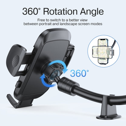 JOYROOM JR-ZS259 360 Degree Rotation Mechanical Car Holder, Style: Long Arm Sucker, JR-ZS259