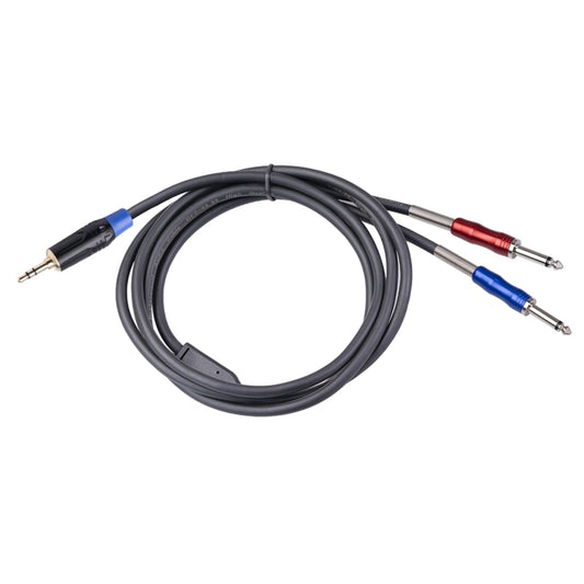 TC195BULS01 3.5mm Male to Dual 6.35mm Mono Male Audio Cable, 1.8m, 3m, 5m