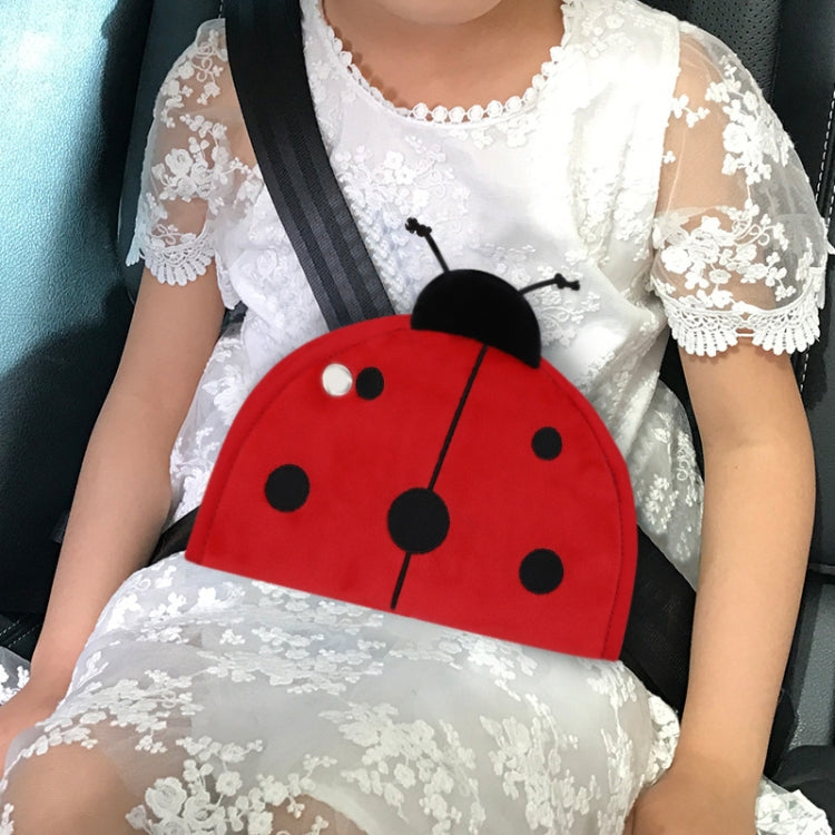 Car Child Seat Belt Adjusting and Fixing Device Buttons Seat Belt Anti-strangulation Shoulder Cover, Cotton Fabric Pink Stripes, Cotton Fabric Green Stripes, Mesh Fabric Rabbit, Mesh Fabric Fox, Mesh Fabric Lion, Mesh Fabric Polar Bear