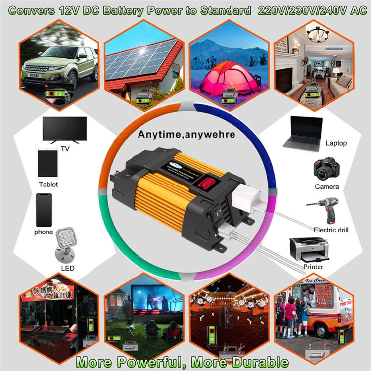 Little Wasp 12V to 110V 6000W Car Power Inverter with LED Display & Dual USB, 12V to 110V 6000W