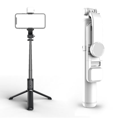 Q02S Fill Light Bluetooth Selfie Stick Tripod Mobile Phone Holder, Q02S(White), Q02S(Black)