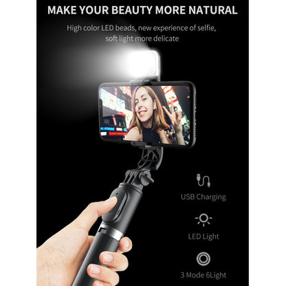 Q02S Fill Light Bluetooth Selfie Stick Tripod Mobile Phone Holder, Q02S(White), Q02S(Black)