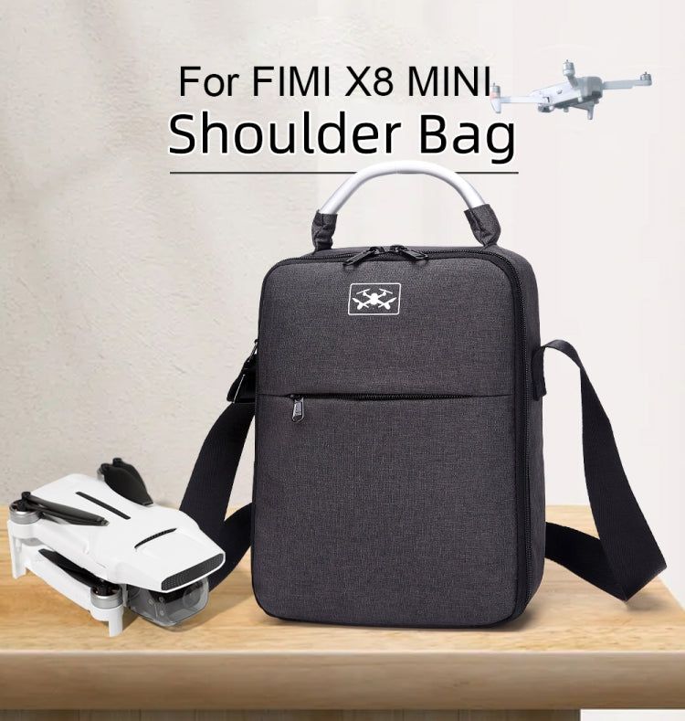 Shockproof Waterproof Single Shoulder Storage Bag Travel Carrying Cover Case Box for FIMI X8 mini, For FIMI X8 mini(Red Liner), For FIMI X8 mini(Black Liner)