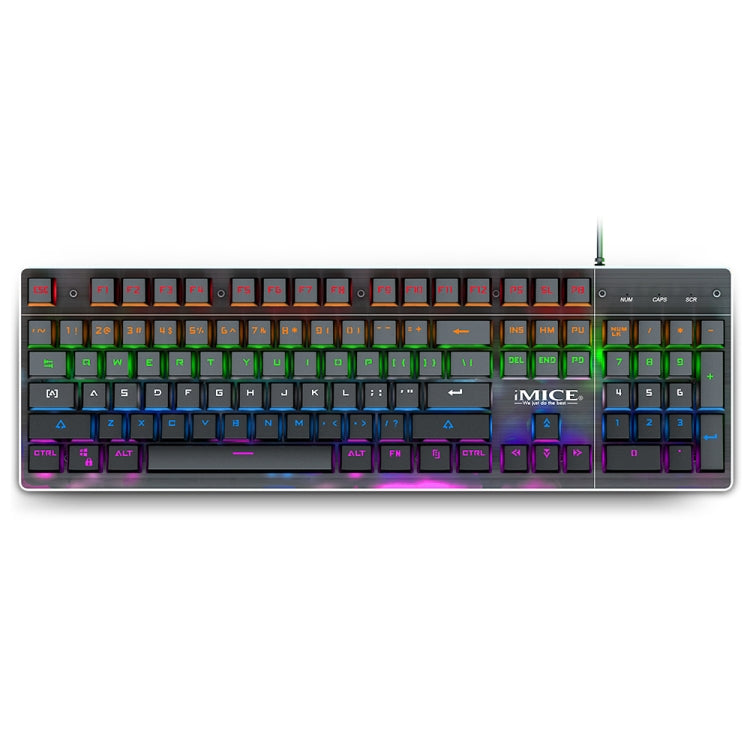 iMICE MK-X80 104 Keys Mechanical Blue-axis Backlight Wired Gaming Keyboard, MK-X80
