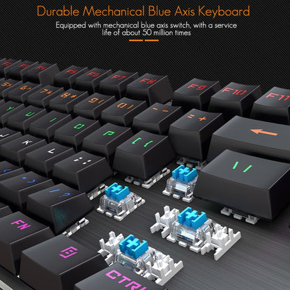 iMICE MK-X80 104 Keys Mechanical Blue-axis Backlight Wired Gaming Keyboard, MK-X80