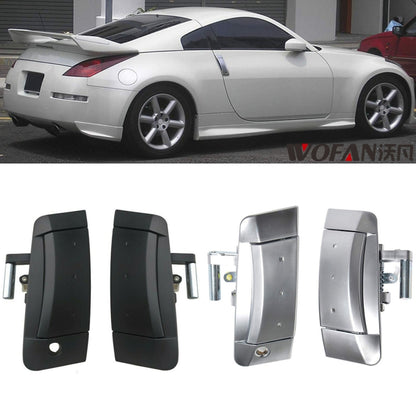 A5924 1 Pair Car Door Outside Handle 80607-CD41E+80606-CD01E for Nissan 350Z 2003-2009, CP-2592, CP-2593