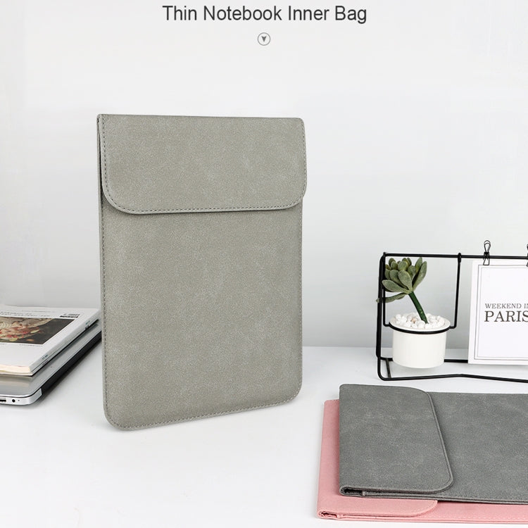 PU02 Ultra-thin Notebook Liner Bag with Small Bag, 11.6-12.5 inch, 13.3 inch, 14.1-15.4 inch