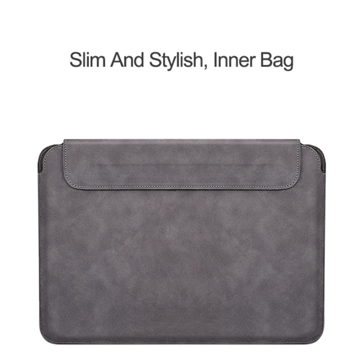PU03 Lightweight Sheepskin Notebook Liner Bag, 14.1-15.4 inch