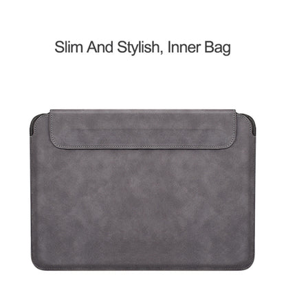 PU03 Lightweight Sheepskin Notebook Liner Bag, 14.1-15.4 inch