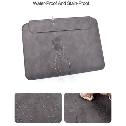 PU03 Lightweight Sheepskin Notebook Liner Bag, 14.1-15.4 inch