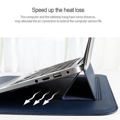 PU08 Multifunctional Notebook PU Liner Bag, 13.3 inch, 14.1-15.4 inch