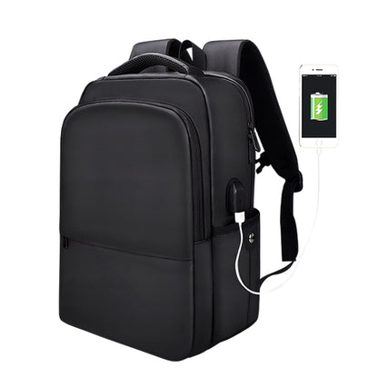 SJ01 Business Casual Computer Backpack with USB Charging Port, 13-15 inch Universal
