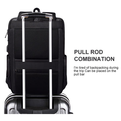 SJ01 Business Casual Computer Backpack with USB Charging Port, 13-15 inch Universal
