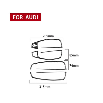 Car Carbon Fiber Glass Lifter Short Style Decorative Sticker for Audi A6 S6 C7 A7 S7 4G8 2012-2018, Glass Lifter Short Style, Left Drive, Glass Lifter Short Style, Right Drive