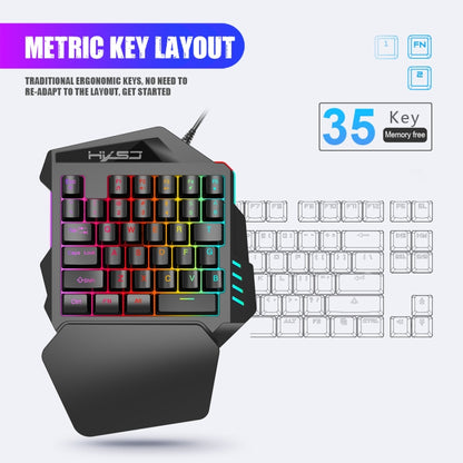HXSJ V100+A883+P8 One-handed Keyboard + Programming Gaming Mouse + Keyboard Mouse Converter Set, V100+J900+P8