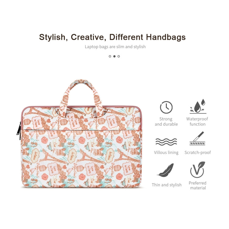 ST01DZ Lightweight Canvas Printed Laptop Bag, 13.3 inch, 14.1-15.4 inch