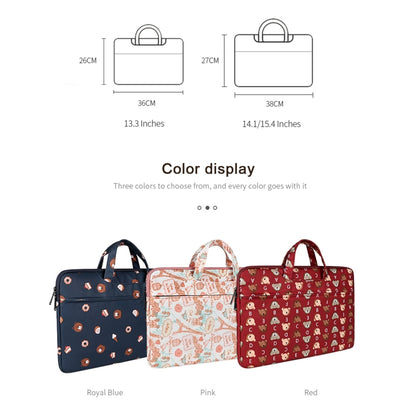 ST01DZ Lightweight Canvas Printed Laptop Bag, 13.3 inch, 14.1-15.4 inch