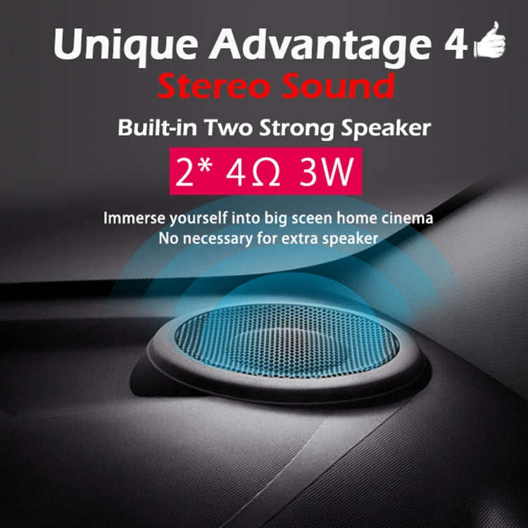 WEJOY L6+ 1920x1080P 200 ANSI Lumens Portable Home Theater LED HD Digital Projector, Android 7.1, 2G+16G,, L6+ AU Plug, L6+ EU Plug, L6+ UK Plug