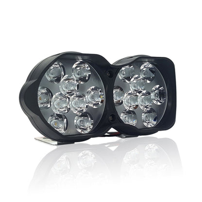 2 PCS L15 8-85V / 15W / 5000K / 1200LM Motorcycle / Car IPX4 Waterproof External LED Glare Spotlight Working Lamp, L15