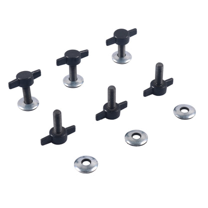 A6114 6 PCS Car Hard Top Fast Removal Screws Fastener Kit for Jeep Wrangler Sport 2007-2018, A6114