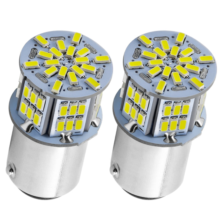1 Pair E0052 9-14V 1157-54SMD-2835 6000K 1080LM White Light Car Decoding Brake Driving Light, E0053