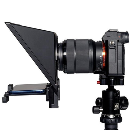 FEELWORLD TP2A NEW Portable Teleprompter with Remote Control & Lens Adapter Ring For Below 8 inches Mobile Phone / Tablet / SLR Camera, TP2A NEW