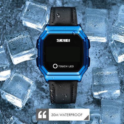 SKMEI 1650 Steel Strap Version LED Digital Display Electronic Watch with Touch Luminous Button, Steel Strap Version