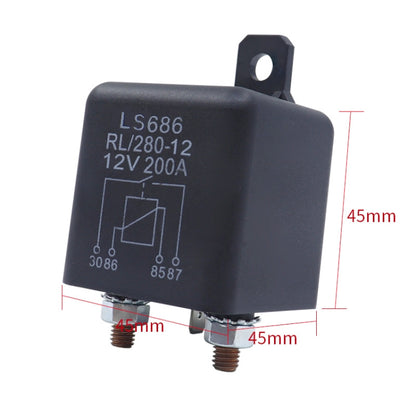 200A RV Modified Start Relay, 12V 1.8W Continuous Type, 12V 4.8W Start Type, 24V 1.8W Continuous Type, 24V 4.8W Start Type