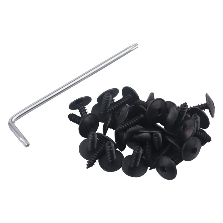 50 PCS M5x16 Mudguard Screws with Wrench N90775001 for Audi, A5474