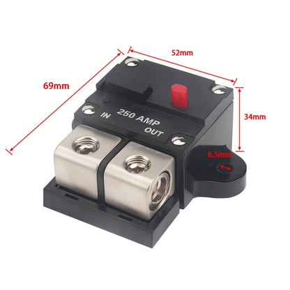 250A Car / Yacht Audio Circuit Breaker with Accessory, A6072