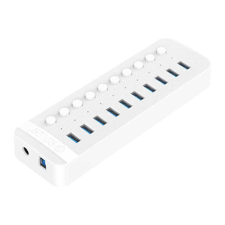 ORICO CT2U3-10AB-WH 10 In 1 Plastic Stripes Multi-Port USB HUB with Individual Switches,, CT2U3-10AB-WH AU Plug, CT2U3-10AB-BK UK Plug, CT2U3-10AB-WH UK Plug, CT2U3-10AB-BK EU Plug, CT2U3-10AB-WH EU Plug, CT2U3-10AB-BK AU Plug