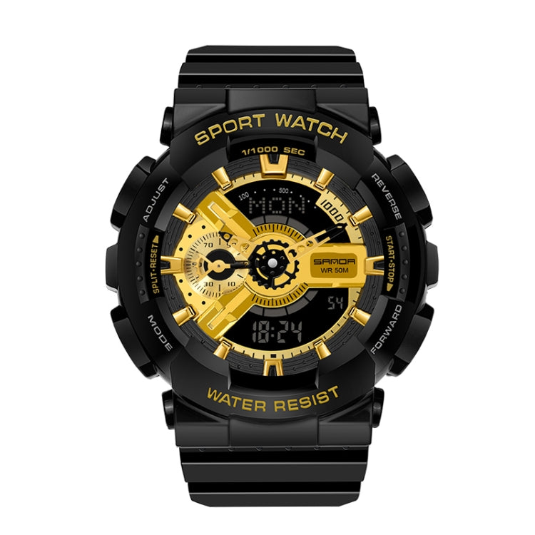 SANDA World Time Luminous Calendar Multifunctional Men Sports Quartz Watch