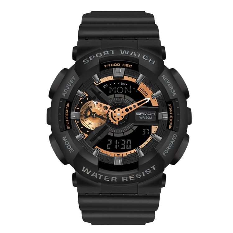 SANDA World Time Luminous Calendar Multifunctional Men Sports Quartz Watch