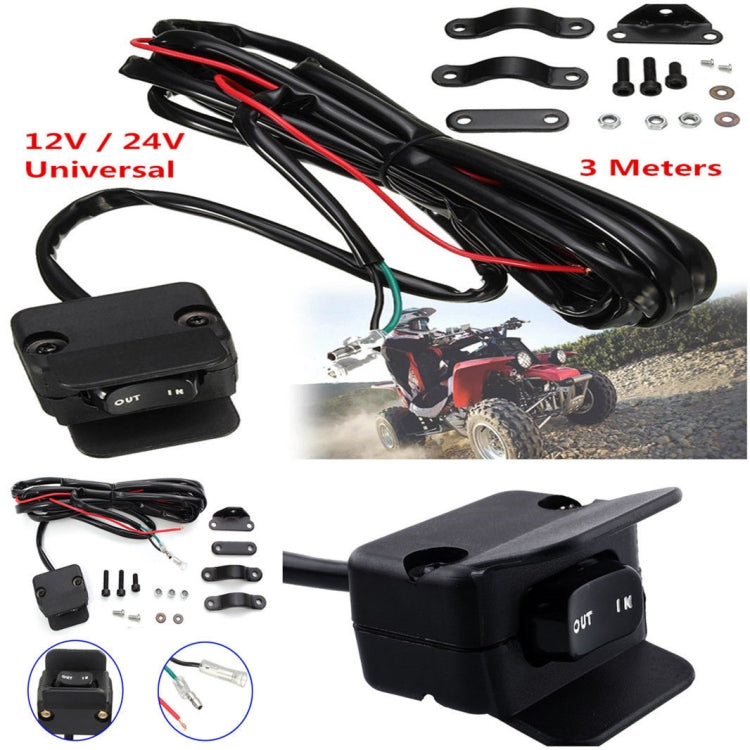 ATV Thumb Switch Control Cable Motorcycle Switch Handlebar Control Line, Cable Length: 3m, ATV Thumb Switch Control Cable