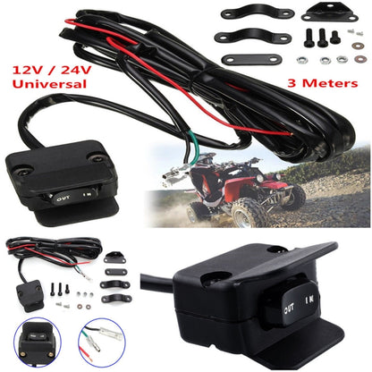 ATV Thumb Switch Control Cable Motorcycle Switch Handlebar Control Line, Cable Length: 3m, ATV Thumb Switch Control Cable