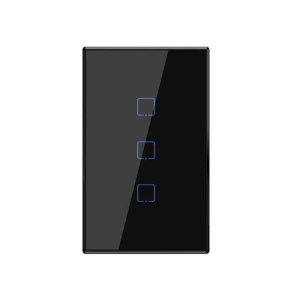 T3 US-TX 433 RF WIFI Smart Remote Control Wall Touch Switch, US Plug, Style:Three Buttons, Single Button, Double Buttons, Three Buttons