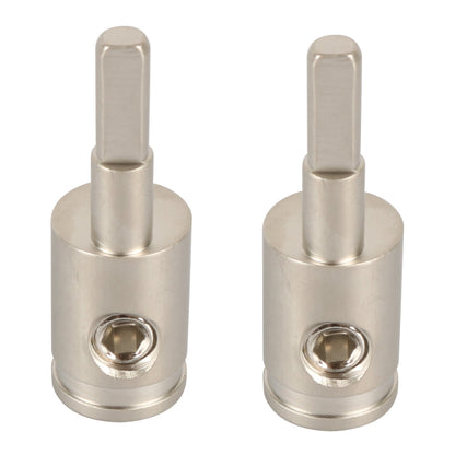 A5678 2 PCS Car Small Size Nickel-plated Brass 4GA to 8GA Audio Terminal Block, A5678