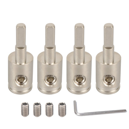 A5682 4 PCS Car Small Size Nickel-plated Brass 4GA to 8GA Audio Terminal Block withscrews, A5682
