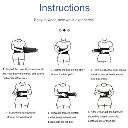 Men Women Universal Breathable Waist Protection Lumbar Spine Waist Belt, M, L, XL, XXL