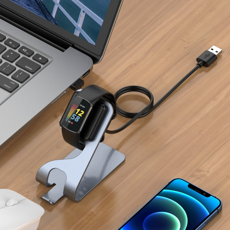 Portable Magnetic Metal Charger Holder, For Fitbit Charge 5