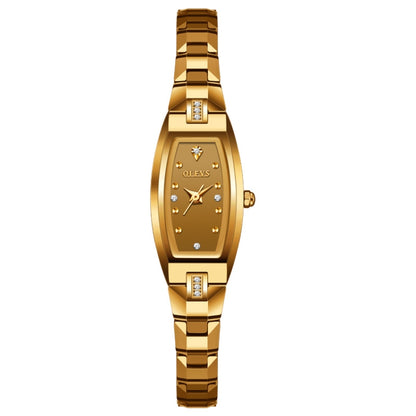 OLEVS 5501 Diamond Small Dial Tungsten Steel Bracelet Quartz Watch for Ladies