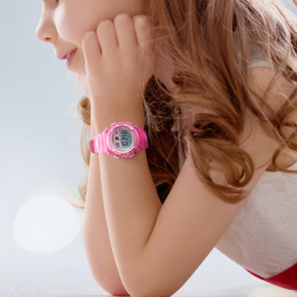 SKMEI 1451 LED Digital Stopwatch Chronograph Luminous Children Sports Electronic Watch, 1451(Yellow Shell Blue Circle), 1451(Black Shell Blue Circle), 1451(Transparent Pink Blue), 1451(Transparent Purple), 1451(Transparent Sky Blue)                    ...