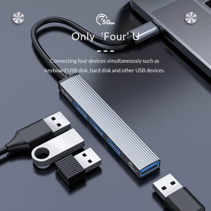 ORICO AH-12F 4 In 1 Type-C / USB-C to USB 3.0 HUB Docking Station, AH-12F